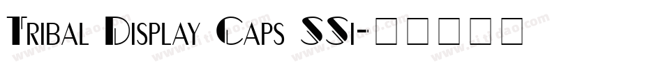 Tribal Display Caps SSi字体转换